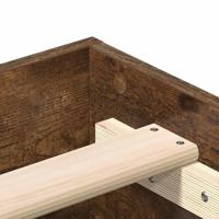 Bedframe zonder matras 140x200 cm spaanplaat gerookt eiken - thumbnail