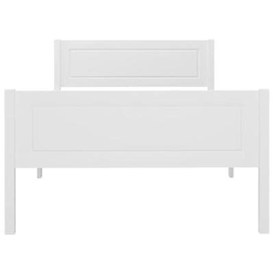 Bedframe massief grenenhout wit 100x200 cm Bedframe massief grenenhout wit 100x200 cm