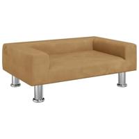 VidaXL Hondenmand 70x45x26,5 cm fluweel bruin - thumbnail