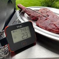 TFA Dostmann VIEW Gas, Grillrooster, Grillplaat, Grillwagen, Combi, Kogel Barbecuethermometer Zwart - thumbnail