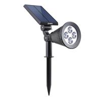 Waterdichte buitenspot op zonne-energie - LUMISKY - 4 witte LED's - 200 Lm - Draaibare kop op 90°C - thumbnail