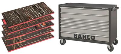 Bahco Gereedschapswagen 53" C75 met 7 lades | zwart-grijs | voor algemeen gebruik | inclusief 5 gevulde lades - 457-delig - XXL Bahco Gereedschapswagen 53" C75 met 7 lades | zwart-grijs | voor algemeen gebruik | inclusief 5 gevulde lades - 457-delig - XXL