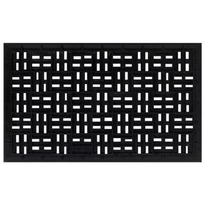 Deurmat rechthoekig 45x75 cm rubber - thumbnail