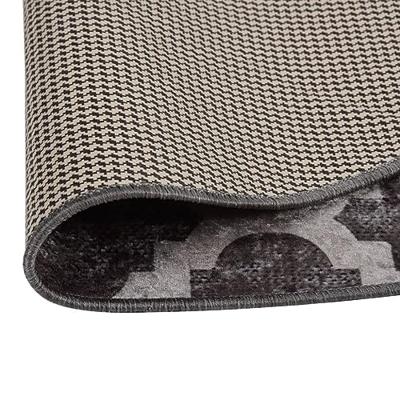 VidaXL Vloerkleed wasbaar anti-slip ø120 cm meerkleurig
