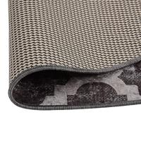 Vloerkleed wasbaar anti-slip 120 cm meerkleurig - thumbnail