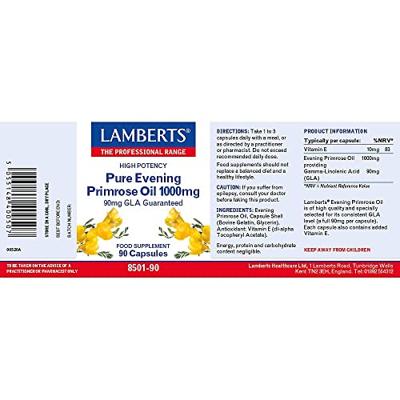Lamberts Teunisbloemolie 1000 mg Capsules - thumbnail
