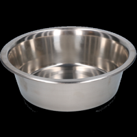Voer of drinkbak RVS 4,00ltr Ø 28cm - thumbnail