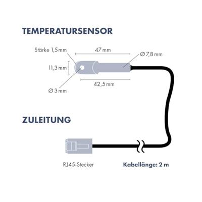 H-Tronic TS125 Version 3 Temperatuurschakelaar 125 - -55 °C