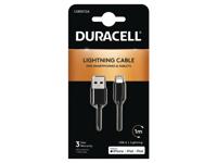 Duracell USB 5012A datakabel en oplaadkabel type Lightning zwart - thumbnail