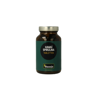 Hanoju Spirulina Hawaiiaans 250 Tabletten Hanoju Spirulina Hawaiiaans 250 Tabletten