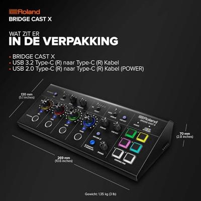 Roland Bridge Cast X gaming audio mixer