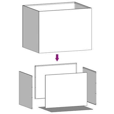 VidaXL Plantenbak 62x47x46 cm cortenstaal