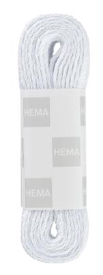 HEMA Schoenveter plat 150 cm (wit)