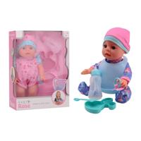 Johntoy John toy baby rose drink + plaspop 30 cm - thumbnail
