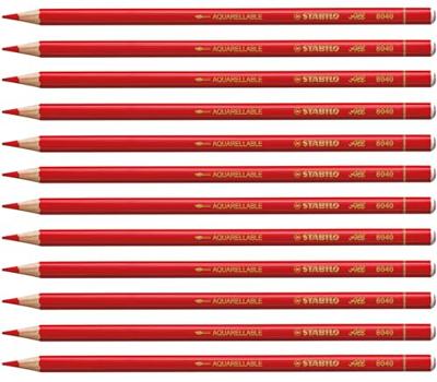 Kleurpotlood stabilo all 8040 rood | 12 stuks