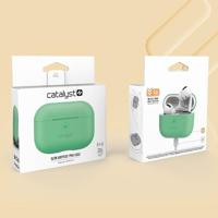 Catalyst Slim Case voor AirPods Pro Skin voor Apple AirPods Pro Charging Case, verwisselbare kleuren, beschermhoes Soft Skin, compatibel draadloos opladen - Muntgroen - thumbnail