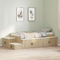 Opbergbedframe Sonoma Eiken 234 x 103 x 53.5 cm Bewerkt hout - thumbnail