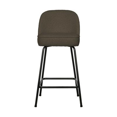 Woood Vogue barkruk H65 bouclé Warm Groen