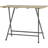 FUNSTAR 101739 Tuintafel Staal, Dennenhout Grijs, Natuur - thumbnail