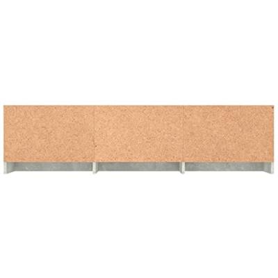 Tv-meubel 140x40x35,5 cm bewerkt hout betongrijs
