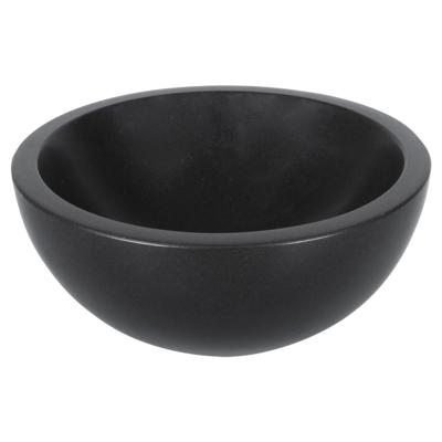 Differnz Ruz Waskom 25cm Rond Basalt Steen Zwart 36.102.08
