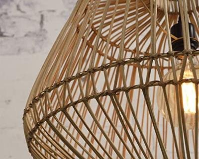 GOOD&MOJO Hanglamp 'Madagascar' Rotan, 60cm, kleur Naturel GOOD&MOJO Hanglamp 'Madagascar' Rotan, 60cm, kleur Naturel