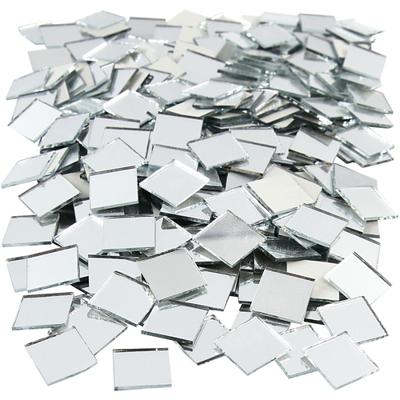 Creativ Company Spiegel mozaiek tegels, afm 16x16 mm, dikte 1 mm, 500 stuk/ 1 doos