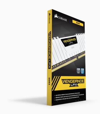 Corsair Vengeance LPX Werkgeheugenset voor PC DDR4 32 GB 2 x 16 GB Non-ECC 3200 MHz 288-pins DIMM CL16 CMK32GX4M2E3200C16W Corsair Vengeance LPX Werkgeheugenset voor PC DDR4 32 GB 2 x 16 GB Non-ECC 3200 MHz 288-pins DIMM CL16 CMK32GX4M2E3200C16W