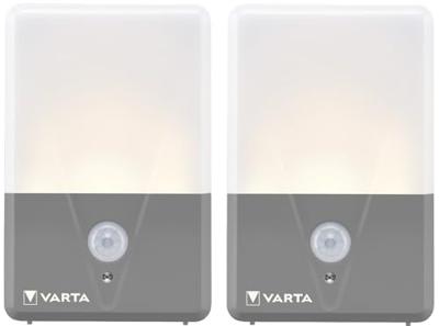 Varta 16634101402 Motion Sensor Outdoor Light Twin Campinglamp LED 40 lm werkt op batterijen 60 g Grijs