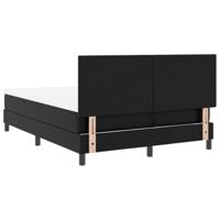 Boxspringbed met Matras in Zwart, 140x190 cm Faux Leer - thumbnail