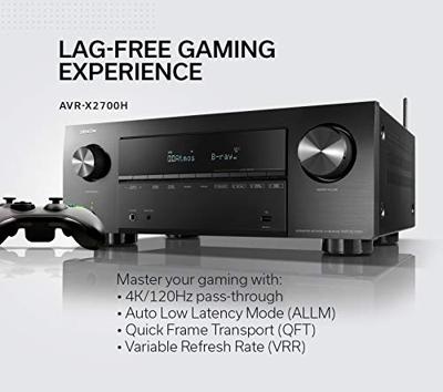 Denon: AVR-X2700H 7.2-kanaals 8K Surround Receiver - Zwart