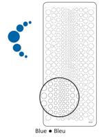 Vaessen Creative • sticker 10x23cm 10pcs blauw brads - thumbnail