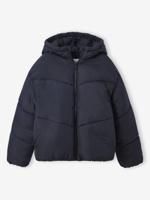 Donsjack met korte capuchon voor meisjes JONEN zwart - thumbnail