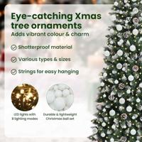 Kunstkerstboom met 300 LED Groen 210 cm PVC en Plastic en Staal - thumbnail