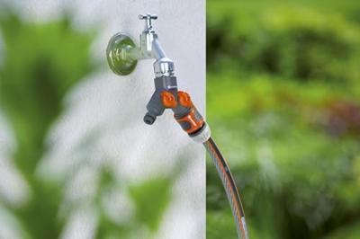 Gardena 2-weg Waterverdeler 3/4" - Onafhankelijke Regelbare Stromen voor Tuinirrigatie