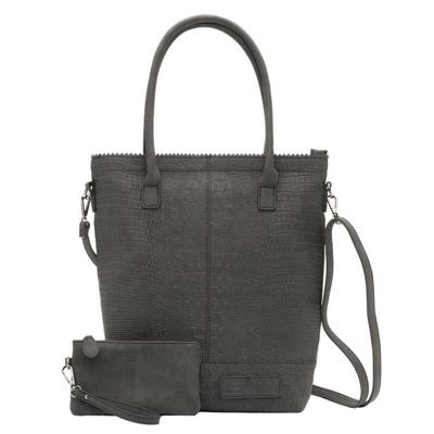 Zebra Trends Shopper met Etui Natural Bag Kartel XL Croco Zwart