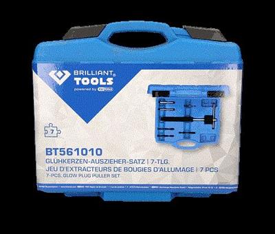 Brilliant Tools BT561010 Gereedschapsset voor gloeibougies, 7-delig Brilliant Tools BT561010 Gereedschapsset voor gloeibougies, 7-delig