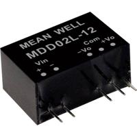 MEAN WELL MDD02N-15 DC/DC-convertermodule 67 mA 2 W Aantal uitgangen: 2 x Inhoud 1 stuk(s) - thumbnail