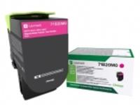 Lexmark Tonercassette (recycling) CS317 CS417 CS517 CX317 CX417 CX517 Origineel Magenta 2300 bladzijden 71B20M0 - thumbnail