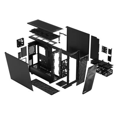 Meshify 2 XL - Towermodel - EE-ATX - Gehard glas - 1x USB 3.1 Gen 2 Type C, 2x USB 3.0 - Dark Tint - zwart Meshify 2 XL - Towermodel - EE-ATX - Gehard glas - 1x USB 3.1 Gen 2 Type C, 2x USB 3.0 - Dark Tint - zwart