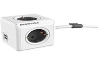 Allocacoc Usb Stekker, Kunststof, Houtskool, S - thumbnail