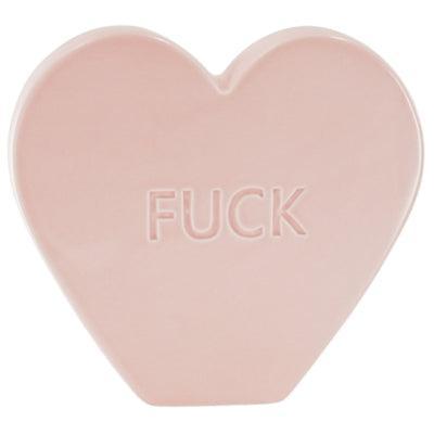 Housevitamin beeld candy heart lichtroze 19,5 cm | 6 stuks
