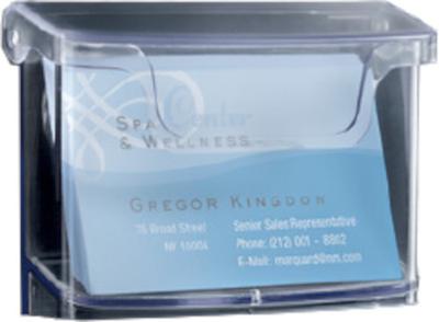 Sigel Visitekaart box acrylic Outdoor Aantal vakken:1 60 kaarten Transparant 1 stuk(s)