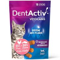 DentActiv - 10 Sticks - VETOCANIS - Zalm Mondhygiëne voor Katten - thumbnail