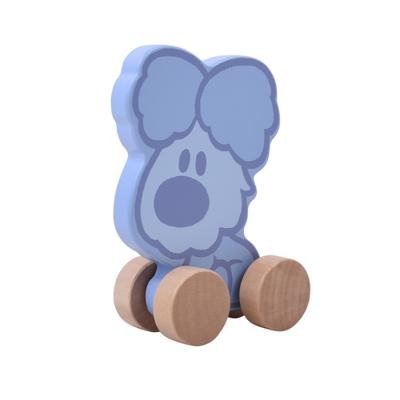 Woezel En Pip Rubo toys baby houten wielfiguren assorti - thumbnail