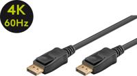 Goobay DisplayPort Aansluitkabel [1x DisplayPort stekker - 1x DisplayPort stekker] 2.00 m Zwart - thumbnail