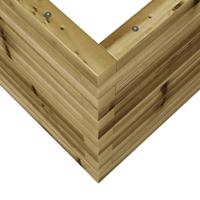 VidaXL Plantenbak 70x70x45,5 cm geïmpregneerd grenenhout - thumbnail