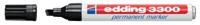 Viltstift edding 3300 schuin 1-5mm blist1 zwart - thumbnail