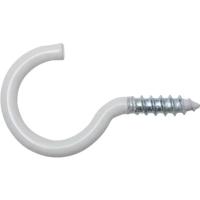 SWG 23965580 Waslijnhaak 4 x 50/20 50 mm Staal, wit gecoat 4 stuk(s) - thumbnail