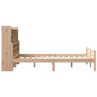 Bed met boekenkast zonder matras massief grenenhout 135x190 cm - thumbnail
